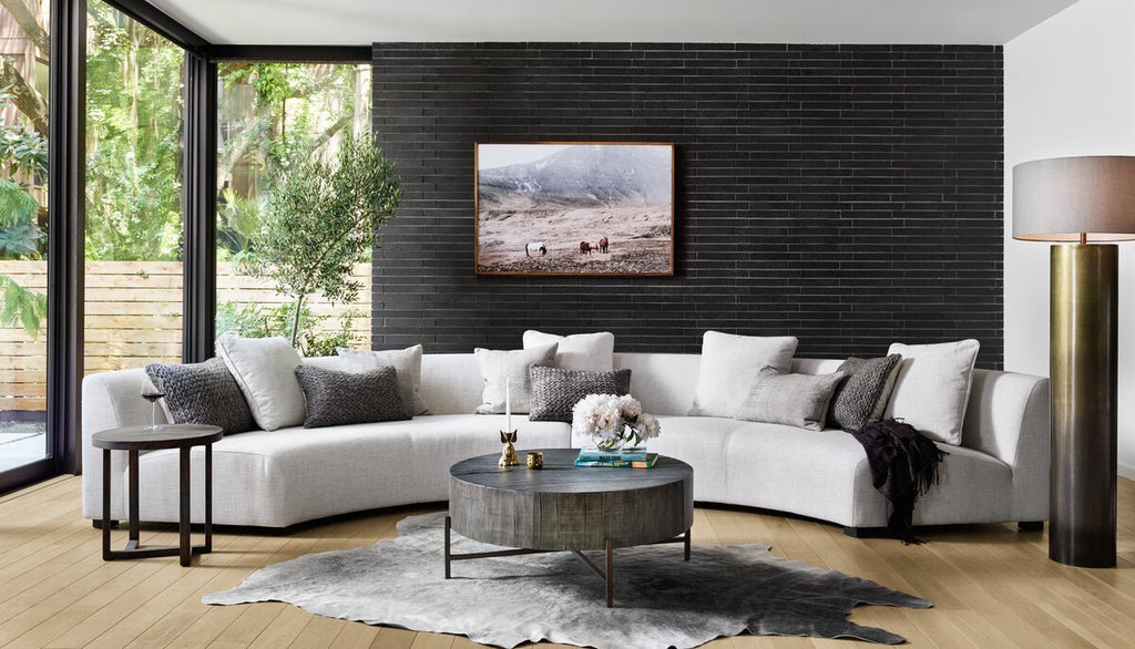 Crescent Sectional - Sage InteriorsFour HandsSofa