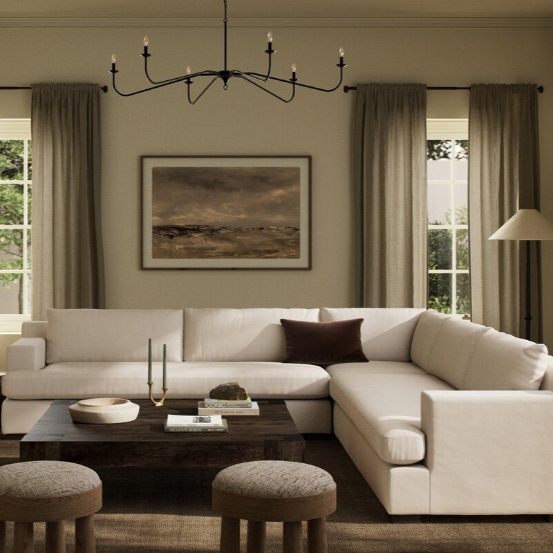 Crispin 3 Piece Sectional Sofa – Modern Comfort with Performance Fabric - Sage InteriorsFour HandsSectional Sofas