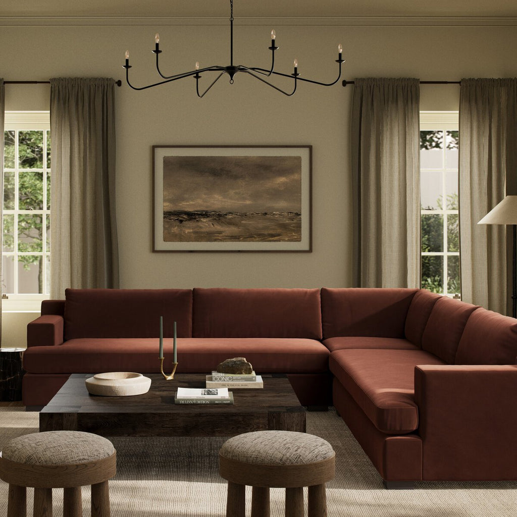 Crispin 3 Piece Sectional Sofa – Modern Comfort with Performance Fabric - Sage InteriorsFour HandsSectional Sofas