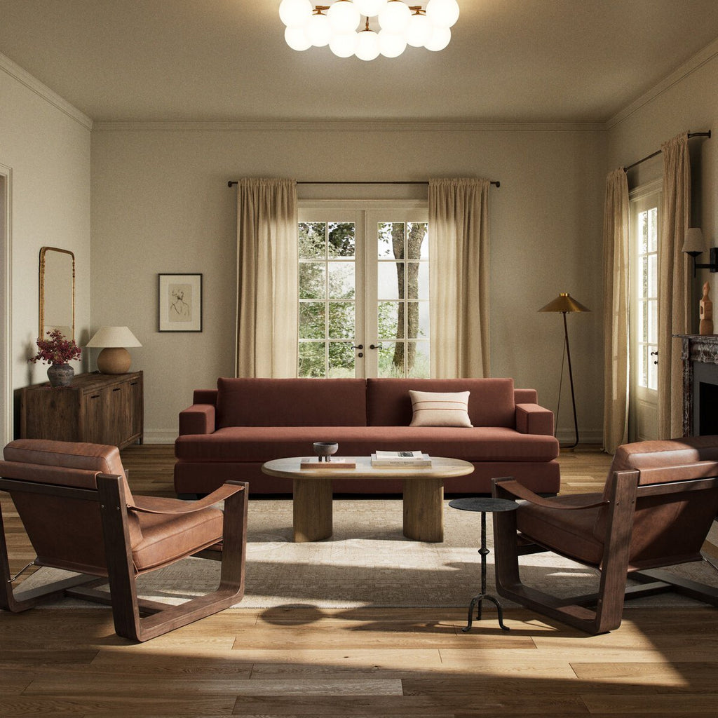 Crispin Sofa | Reversible Cushions, Plush Foam, Durable Fabric - Sage InteriorsFour HandsSofas