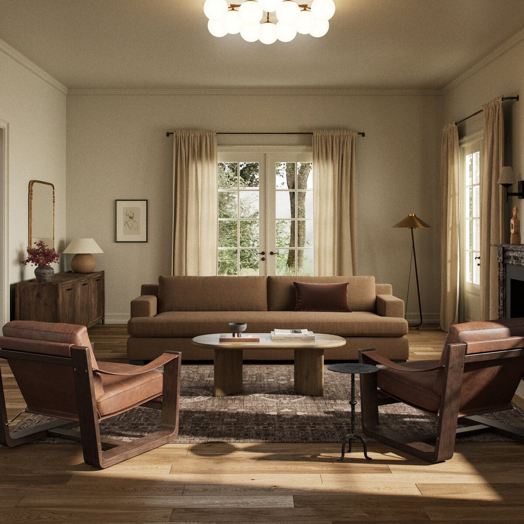 Crispin Sofa | Reversible Cushions, Plush Foam, Durable Fabric - Sage InteriorsFour HandsSofas