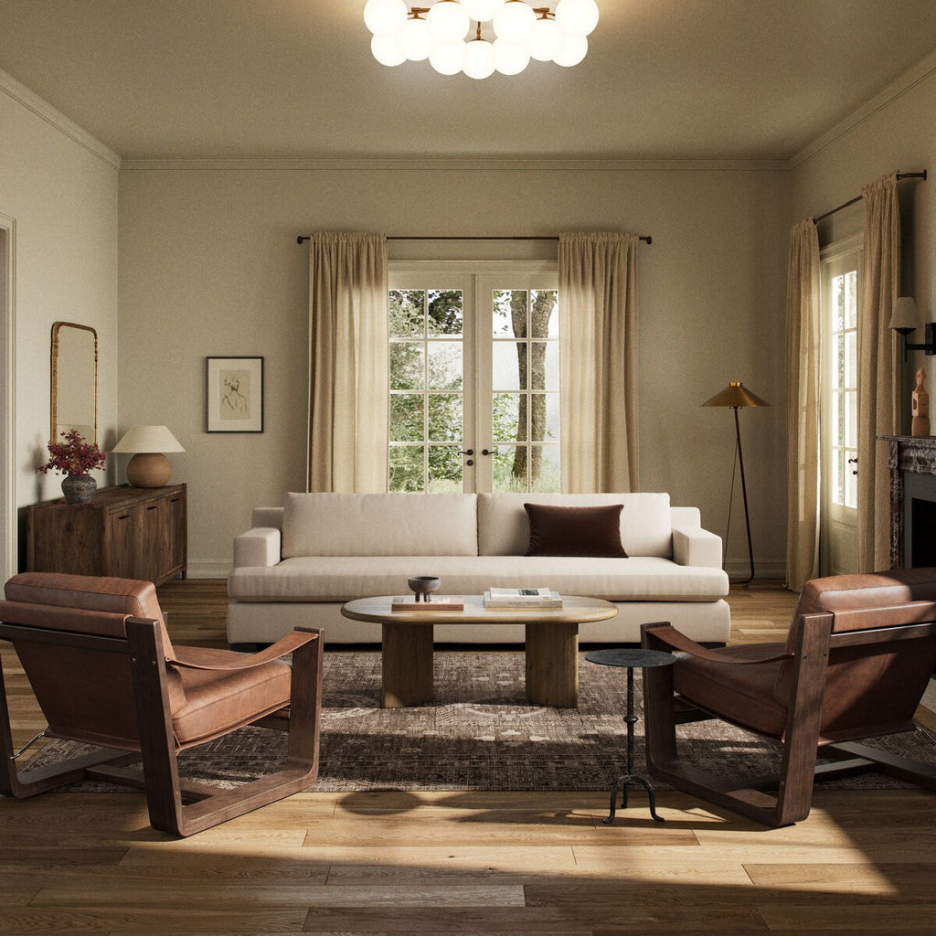 Crispin Sofa | Reversible Cushions, Plush Foam, Durable Fabric - Sage InteriorsFour HandsSofas