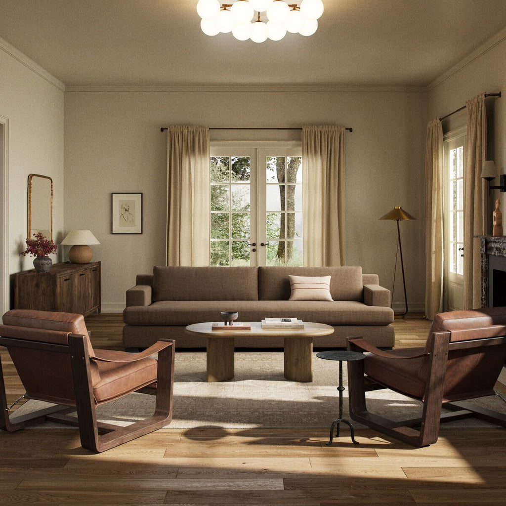 Crispin Sofa | Reversible Cushions, Plush Foam, Durable Fabric - Sage InteriorsFour HandsSofas