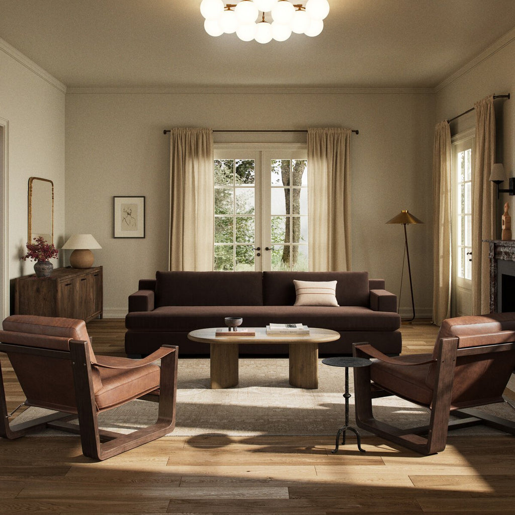 Crispin Sofa | Reversible Cushions, Plush Foam, Durable Fabric - Sage InteriorsFour HandsSofas
