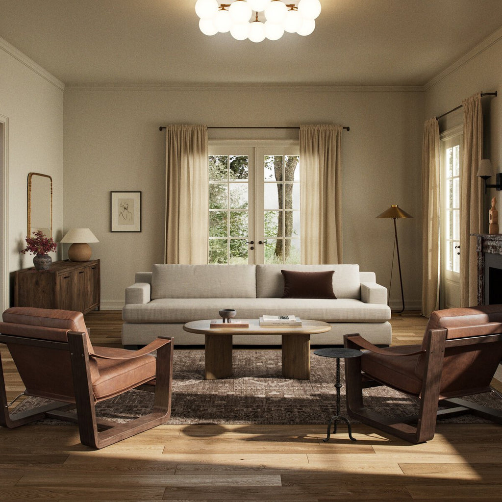 Crispin Sofa | Reversible Cushions, Plush Foam, Durable Fabric - Sage InteriorsFour HandsSofas