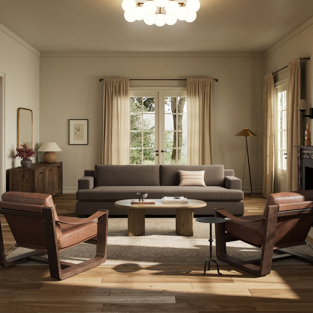 Crispin Sofa | Reversible Cushions, Plush Foam, Durable Fabric - Sage InteriorsFour HandsSofas