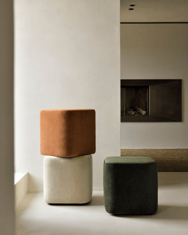 Cube Pouf – Versatile Upholstered Accent Seating by Sage Interiors - Sage InteriorsEthnicraftpouf