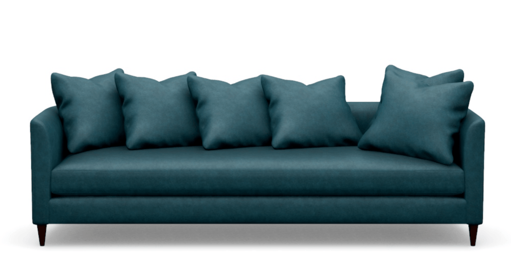 Custom Laguna sofa - Jamie Rose - Cover Banks 8 - 498240, Legs TOF, Seat Premier - Sage InteriorsSage Interiors
