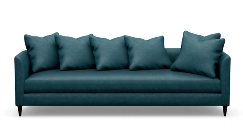Custom Laguna sofa - Jamie Rose - Cover Banks 8 - 498240, Legs TOF, Seat Premier - Sage InteriorsSage Interiors