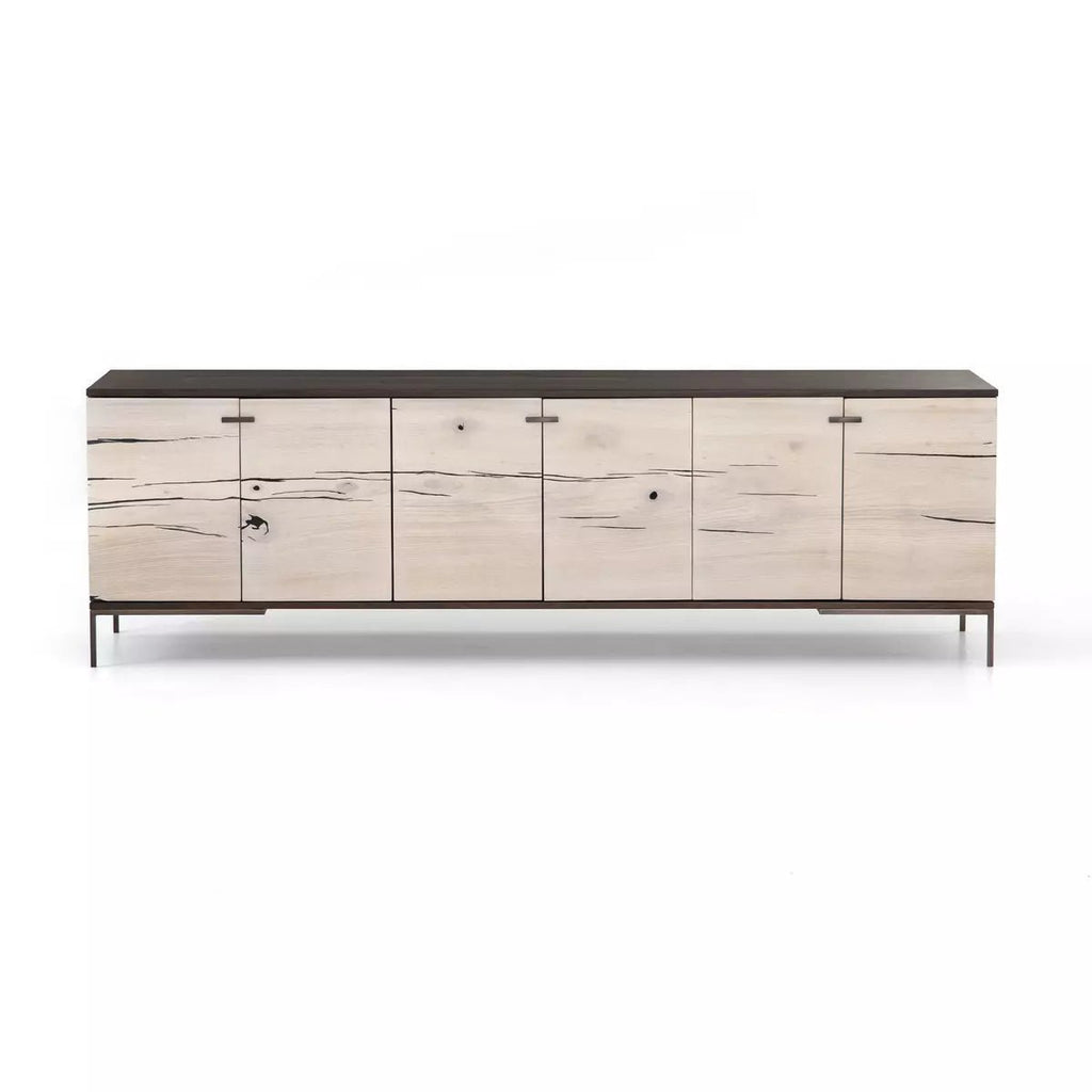 Cuzco Media Console, Bleached - Sage InteriorsFour HandsMedia Stand