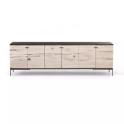 Cuzco Media Console, Bleached - Sage InteriorsFour HandsMedia Stand