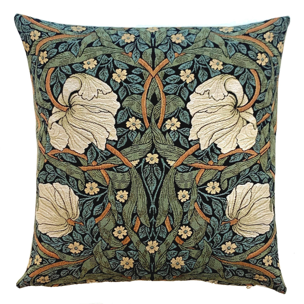 Decorative Pillow Cover Pimpernel Sage by William Morris - Sage Interiorsyapatkwa - art of the loom