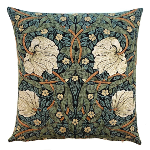 Decorative Pillow Cover Pimpernel Sage by William Morris - Sage Interiorsyapatkwa - art of the loom