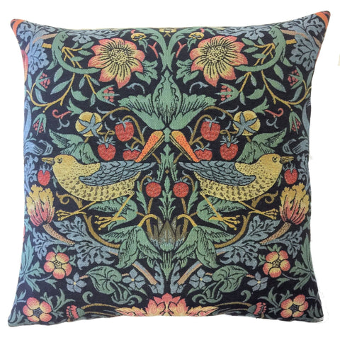 Decorative Pillow Cover Strawberry Pickers Out - Sage Interiorsyapatkwa - art of the loom
