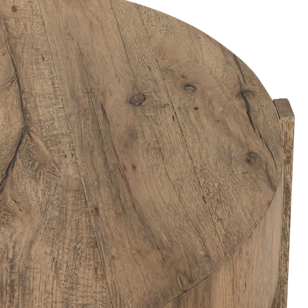 Drum - style Coffee Table, Rustic Oak - Sage InteriorsFHCoffee Table