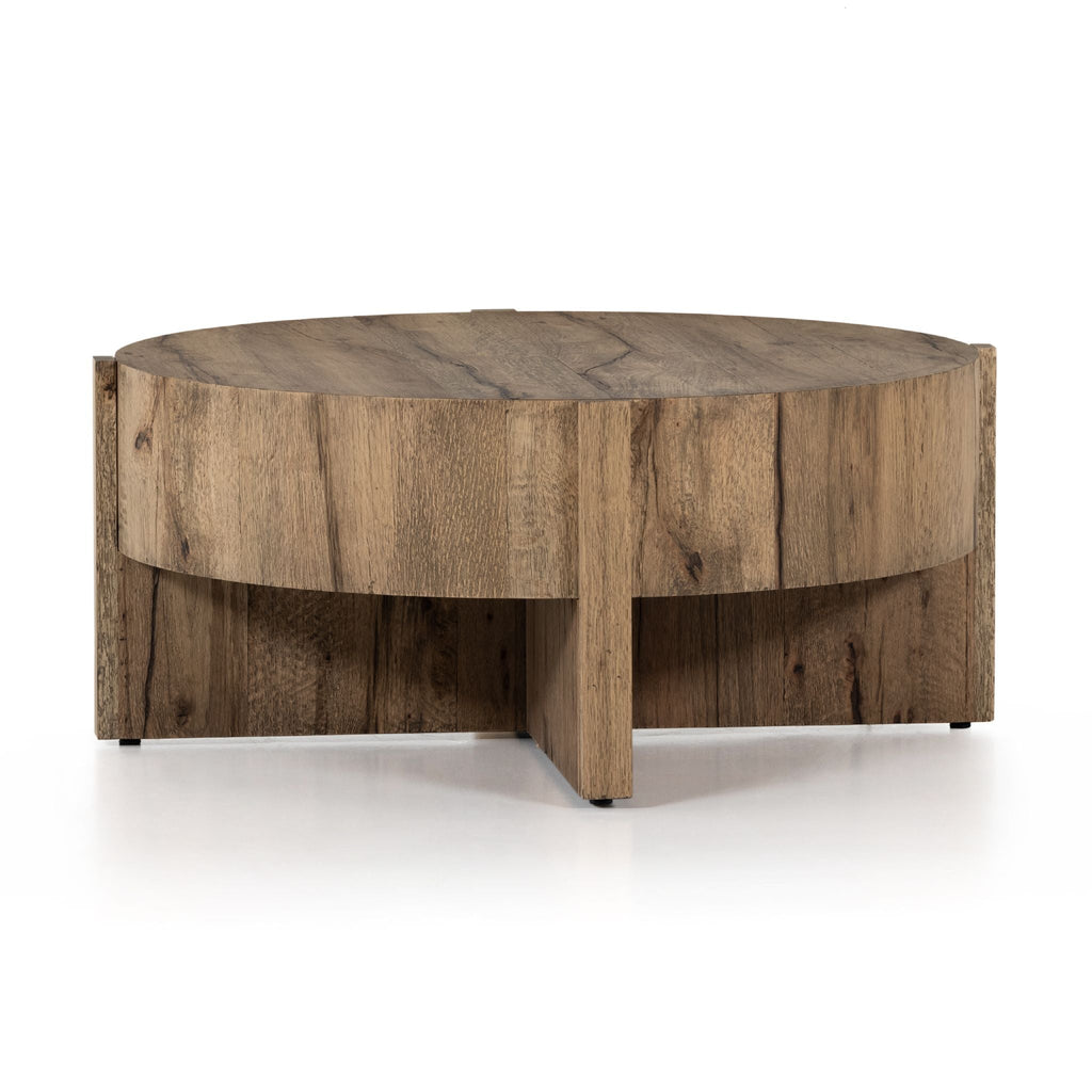 Drum - style Coffee Table, Rustic Oak - Sage InteriorsFHCoffee Table