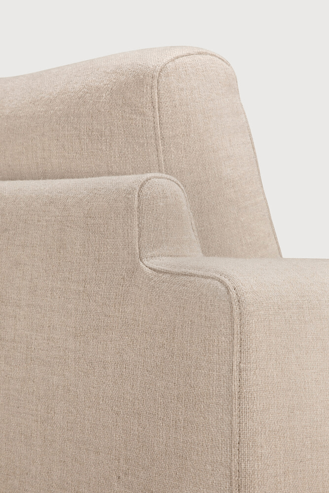 Ease Lounge Chair - Leche Fabric - Sage InteriorsEthnicraftLounge Chair