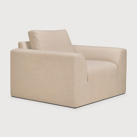 Ease Lounge Chair - Leche Fabric - Sage InteriorsEthnicraftLounge Chair