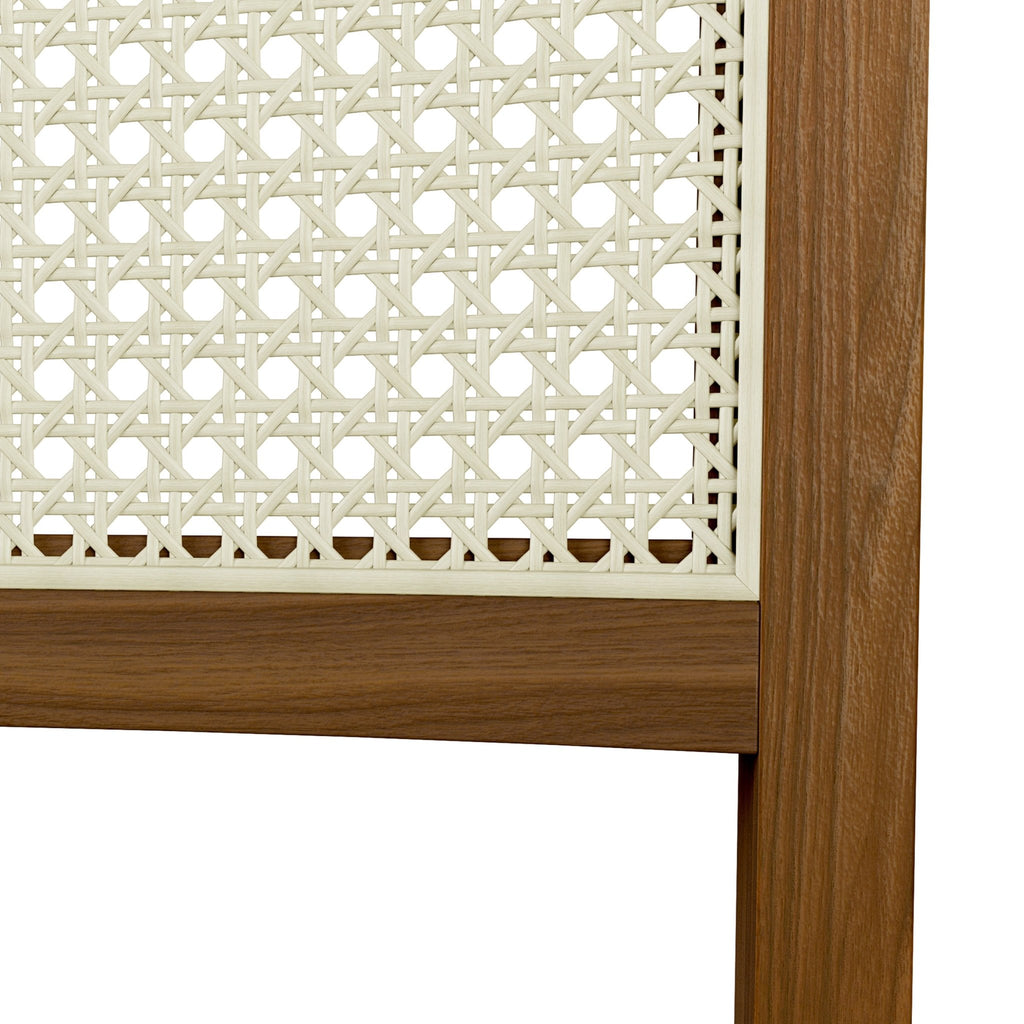 Eglinton Dining Chair – Cane Back, Faux Leather Seat & Solid Wood Frame - Sage InteriorsSage InteriorsDining Chair