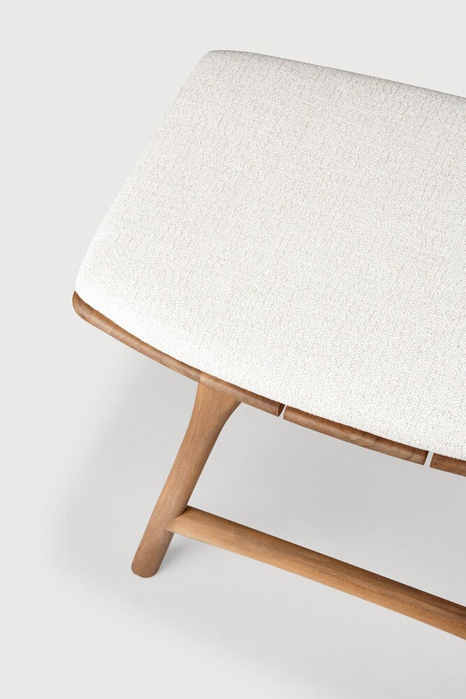 Elegant Osso Outdoor Stool – Sculptural Teak Frame & Cozy Quick‑Dry Pad - Sage InteriorsSage InteriorsOutdoor Stool