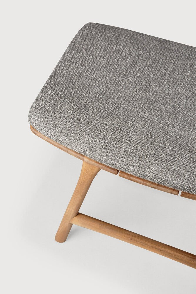 Elegant Osso Outdoor Stool – Sculptural Teak Frame & Cozy Quick‑Dry Pad - Sage InteriorsSage InteriorsOutdoor Stool