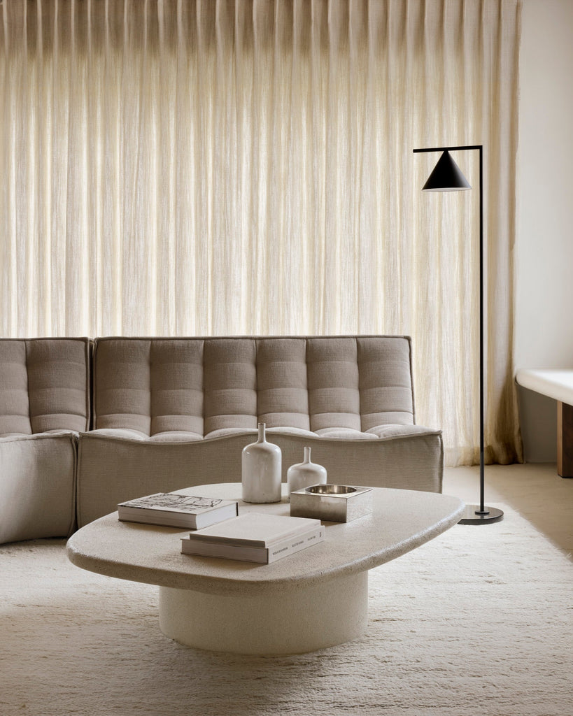 Elements Coffee Table – Sculptural Pebble - Shape Microcement Design - Sage InteriorsEthnicraftDining Table