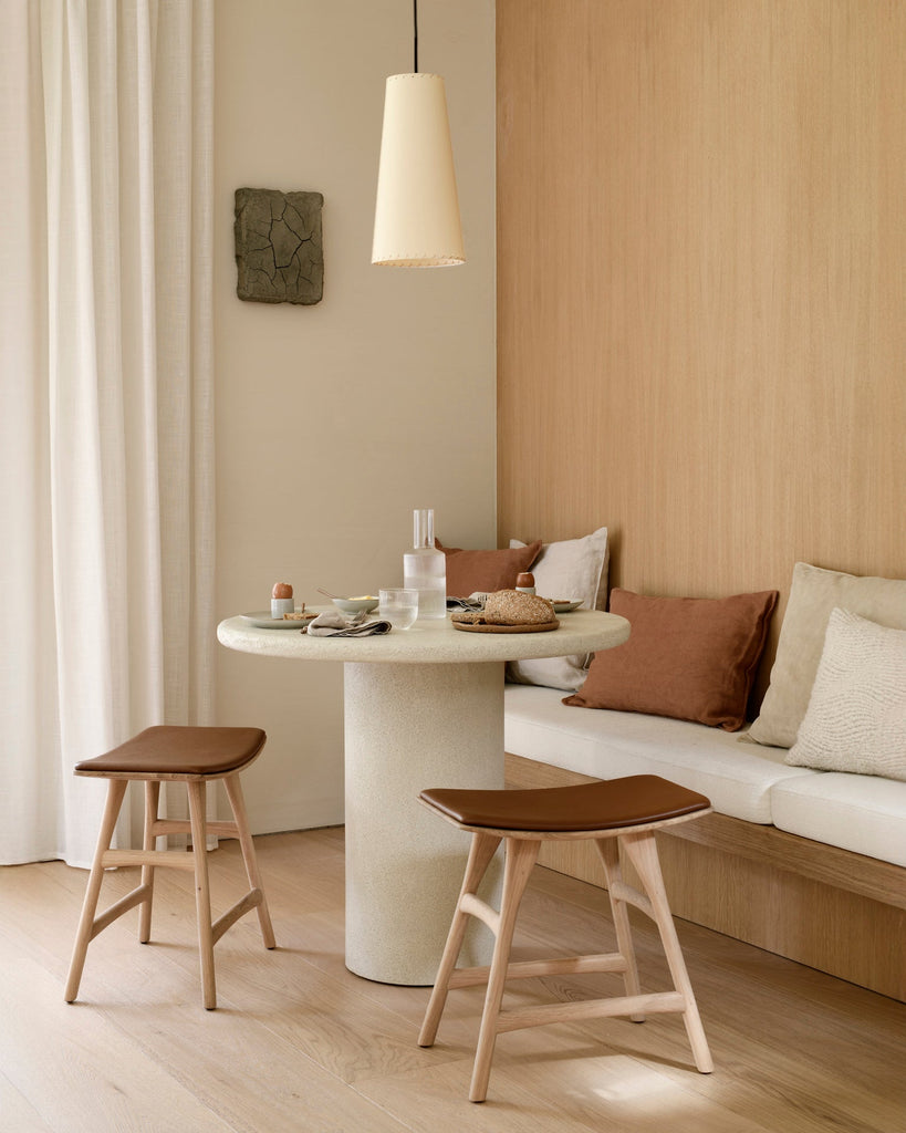 Elements Dining Table – Textured Microcement - Sage InteriorsEthnicraft