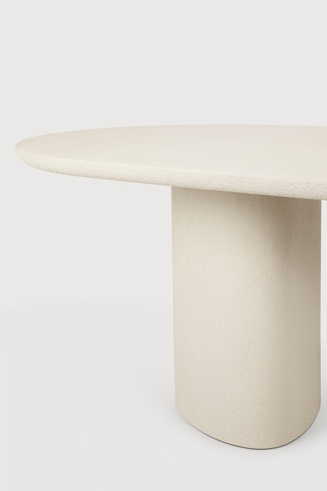 Elements Dining Table - Varnished Microcement - Off White - Oblong - Sage InteriorsEthnicraftDining Table
