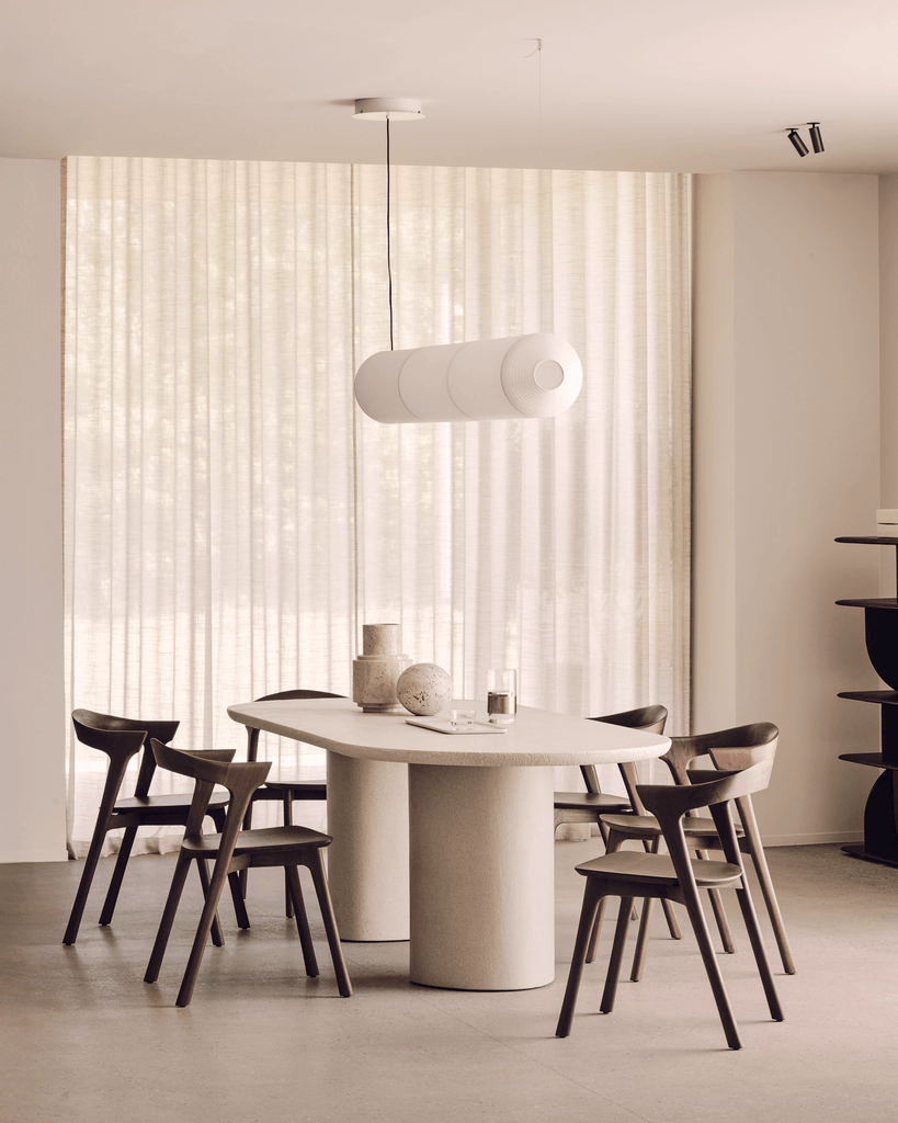 Elements Dining Table - Varnished Microcement - Off White - Oblong - Sage InteriorsEthnicraftDining Table