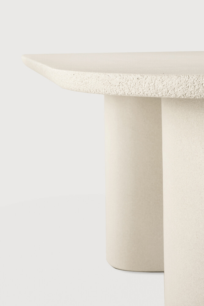 Elements Dining Table - Varnished Microcement - Off White - Oblong - Sage InteriorsEthnicraftDining Table