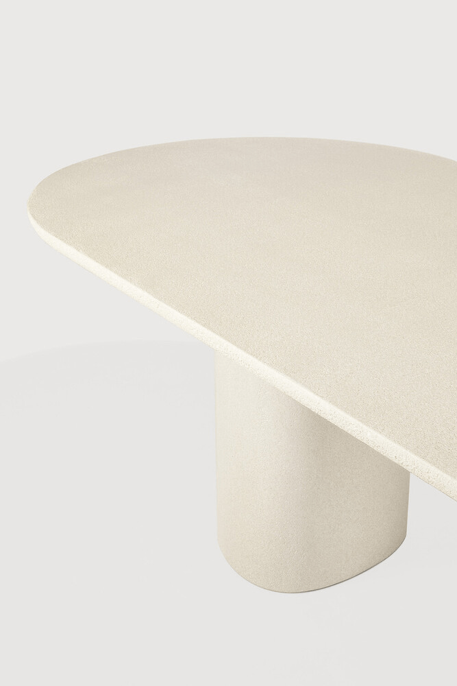 Elements Dining Table - Varnished Microcement - Off White - Oblong - Sage InteriorsEthnicraftDining Table