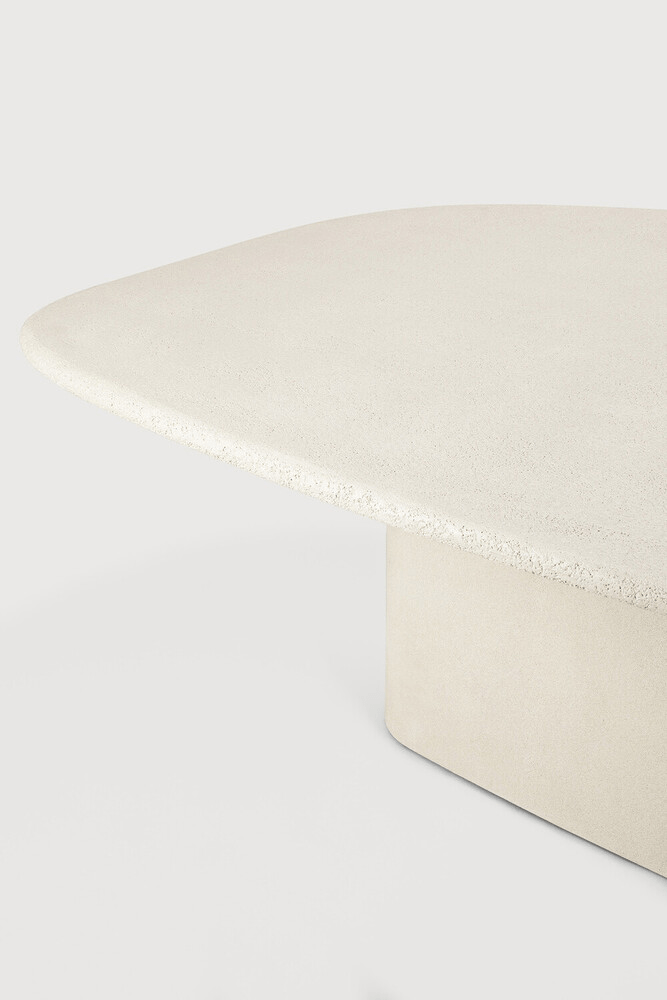 Elements Dining Table - Varnished Microcement - Off White - Pebble Shape - Sage InteriorsEthnicraftDining Table