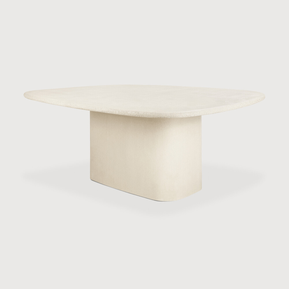 Elements Dining Table - Varnished Microcement - Off White - Pebble Shape - Sage InteriorsEthnicraftDining Table