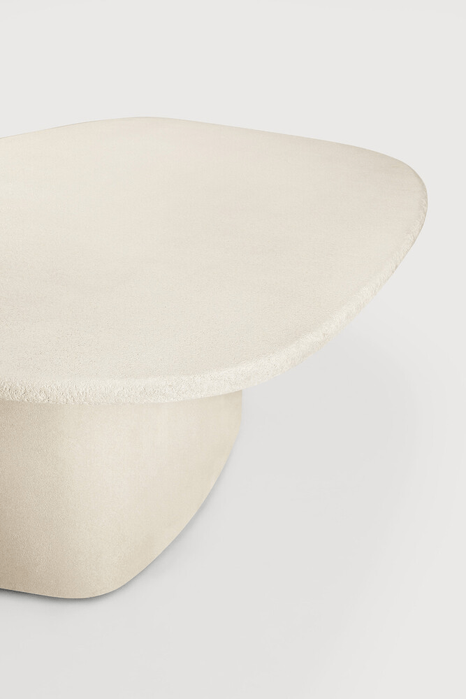 Elements Dining Table - Varnished Microcement - Off White - Pebble Shape - Sage InteriorsEthnicraftDining Table