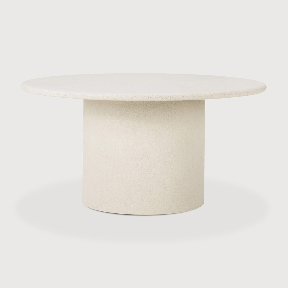 Elements Dining Table - Varnished Microcement - Off White - Round - Sage InteriorsEthnicraftDining Table