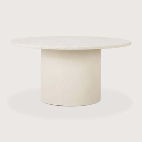Elements Dining Table - Varnished Microcement - Off White - Round - Sage InteriorsEthnicraftDining Table