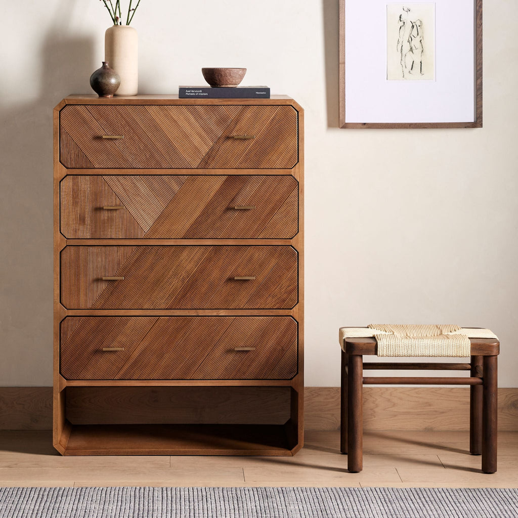 Eli Retro Four Drawer Dress - Sage InteriorsFHDresser