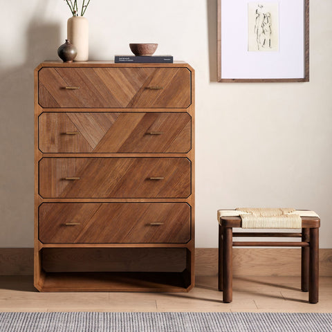 Eli Retro Four Drawer Dress - Sage InteriorsFHDresser