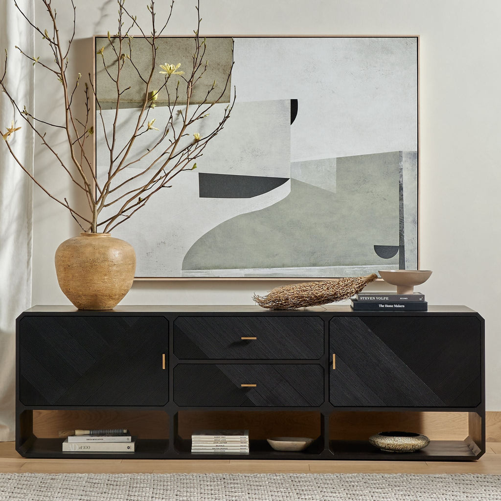 Eli Retro Media Console - Sage InteriorsFHConsole