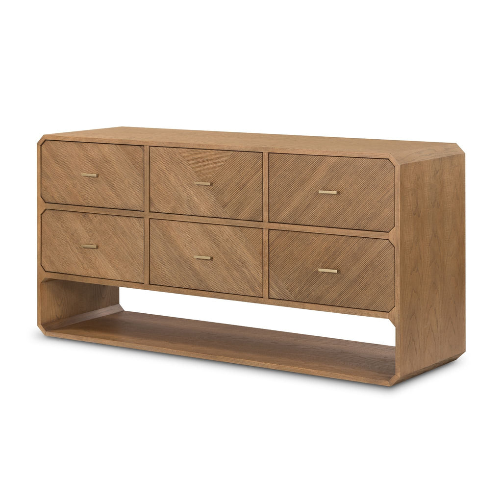 Eli Retro Six Drawer Dress - Sage InteriorsFHDresser