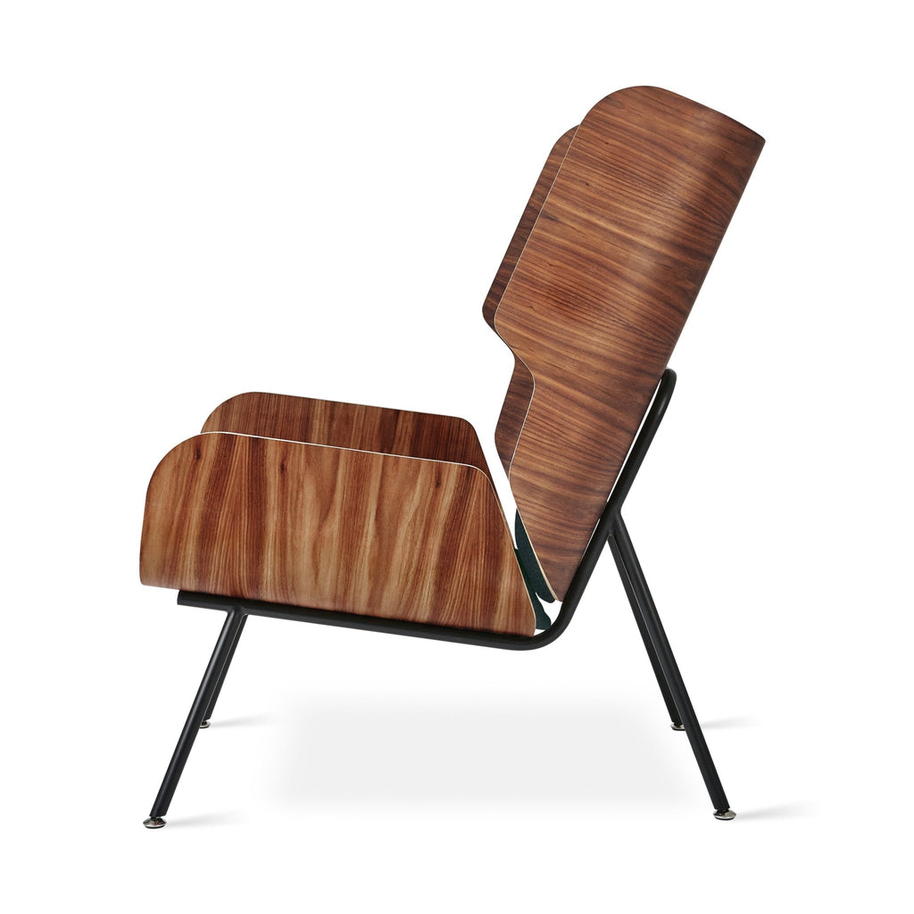 Elk Chair – Modern Wingback Lounge with Walnut Plywood Frame - Sage InteriorsSage InteriorsChair