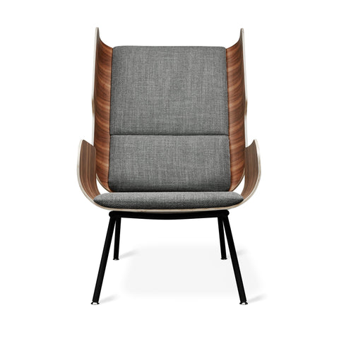 Elk Chair – Modern Wingback Lounge with Walnut Plywood Frame - Sage InteriorsSage InteriorsChair