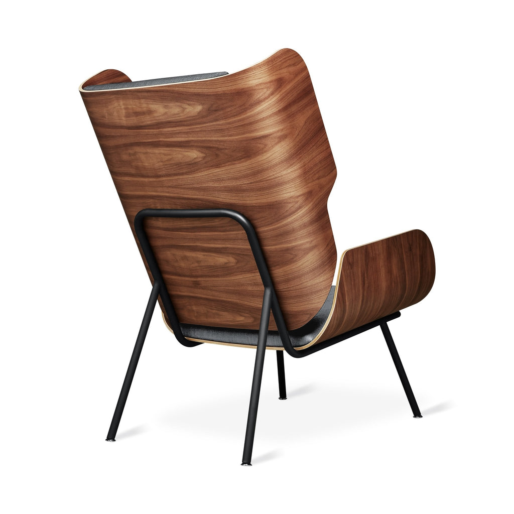 Elk Chair – Modern Wingback Lounge with Walnut Plywood Frame - Sage InteriorsSage InteriorsChair
