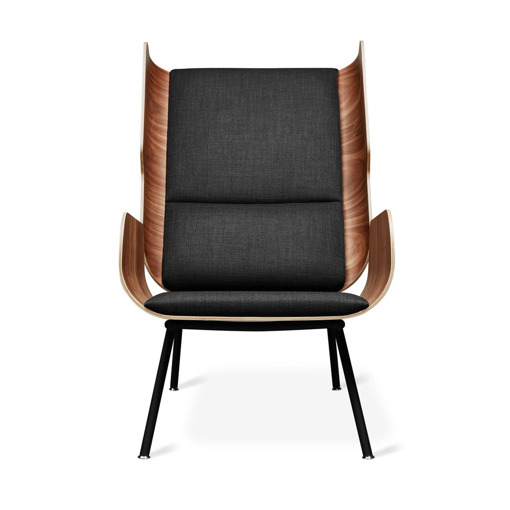 Elk Chair – Modern Wingback Lounge with Walnut Plywood Frame - Sage InteriorsSage InteriorsChair