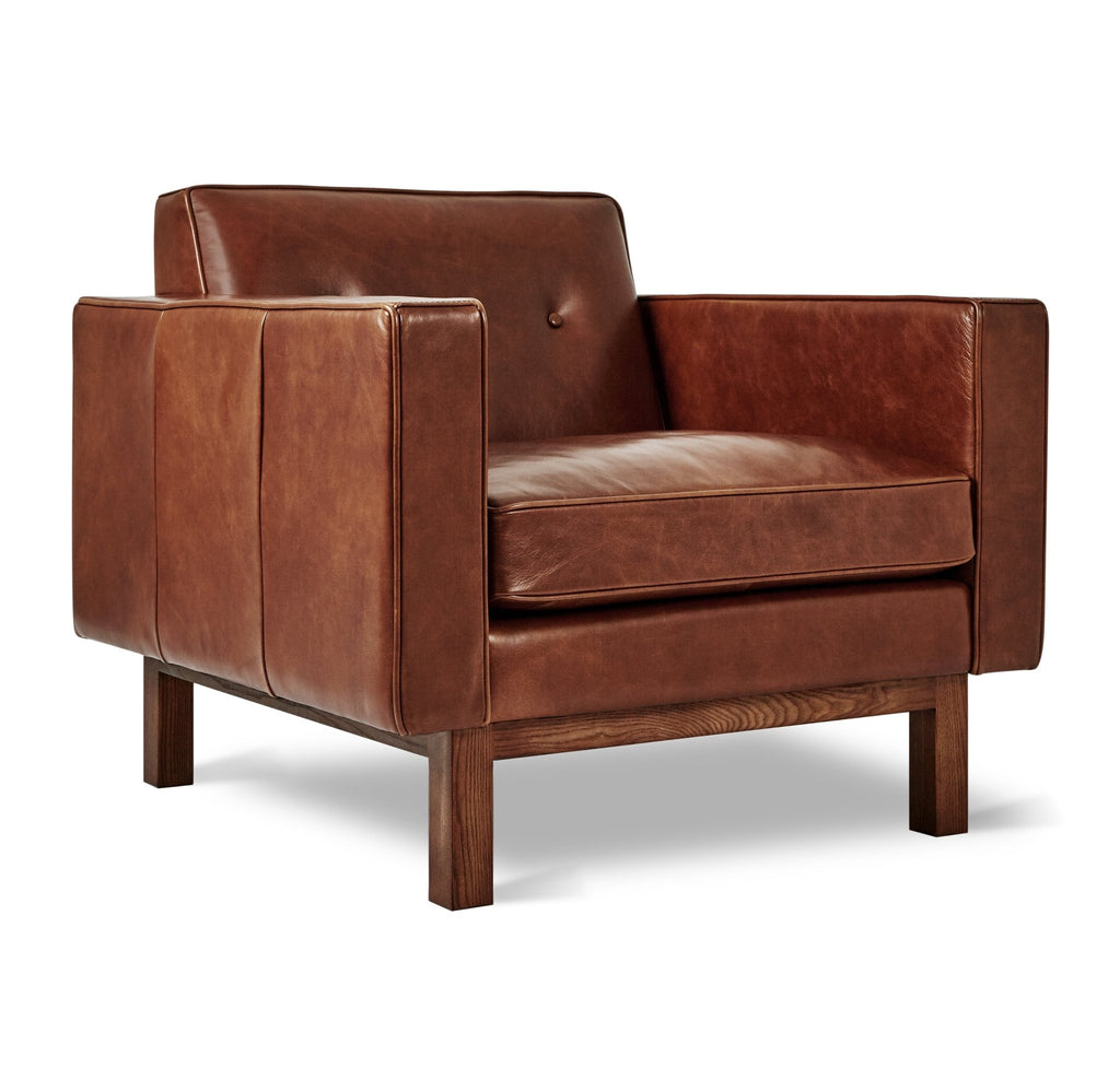 Embassy Chair – Tufted Mid - Century Leather Lounge Chair - Sage InteriorsSage InteriorsChair