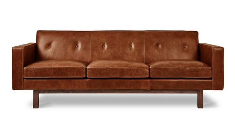 Embassy Sofa – Vintage Leather Mid - Century Sofa with Tufted Back - Sage InteriorsSage InteriorsSofas