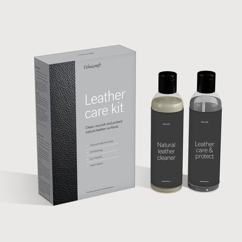 Ethnicraft Leather Care Kit – Eco - Friendly Leather Cleaner & Protect Cream - Sage InteriorsEthnicraftoak liquid wax cleaner