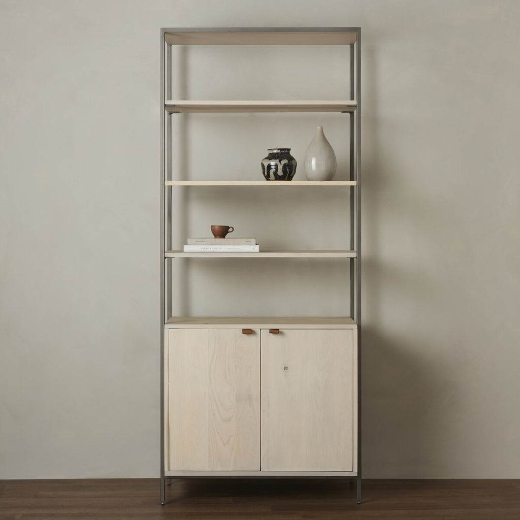 Everett Modular Wide Bookshelf - Dove Popular - Sage InteriorsSage Interiors