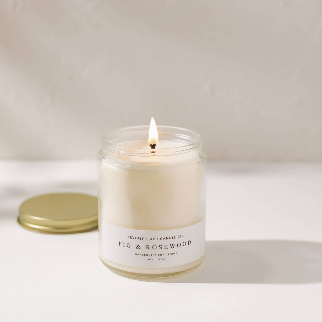 Fig & Rosewood 9oz - Soy Candle - Sage InteriorsBeverly and 3rd Candle Co.candle