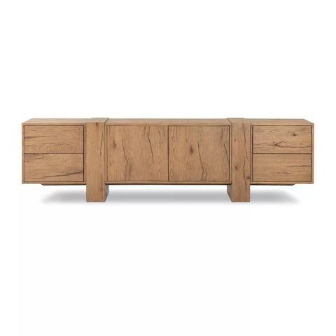 Fisher Media Console, Rustic Amber - Sage InteriorsFour HandsMedia Stand